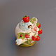 Bell teapot with Raspberry decor'. Bells. Mila. My Livemaster. Фото №5