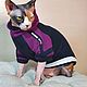 Clothing for cats 'Hoodie with hood - Champion'. Pet clothes. Happy-sphynx. Online shopping on My Livemaster.  Фото №2