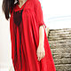 Заказать Длинная туника "Chiffon Beauty in Red" D0022. Fraktura     Ольга и Мария. Ярмарка Мастеров. . Туники Фото №3