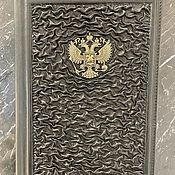 Канцелярские товары handmade. Livemaster - original item Diary with the coat of arms of the Russian Federation. Handmade.
