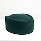 Hat-forage cap Elegance. Color dark green. Hats1. Exclusive HATS. LANA ANISIMOVA.. My Livemaster. Фото №5