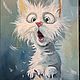 Картина маслом на холсте Кот Картина с животными. Картины. Картины Ольги Резник. Ярмарка Мастеров.  Фото №7