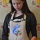 Kitchen apron 'Golubushka' with embroidery, Aprons, Permian,  Фото №1