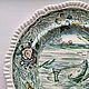 Винтаж: Старинное сервировочное блюдо для  рыбы. Spode. Англия, Тарелки винтажные, Орел,  Фото №1