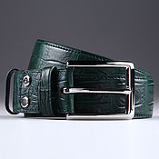 Аксессуары handmade. Livemaster - original item IMA3304VG crocodile leather belt. Handmade.
