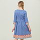 Dress linen boho blue melange. Dresses. ivankaclub (ivankaclub). Online shopping on My Livemaster.  Фото №2