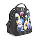 Order Leather backpack 'Funny birds'. Pelle Volare. Livemaster. . Backpacks Фото №3