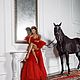 Заказать Вечерняя красная накидка Queen из фатина со съемными рукавами. OLYA WHITE. Ярмарка Мастеров. . Мантии Фото №3