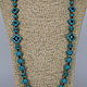 Long beads of howlite and hematite ' forget-me-Nots'. Necklace. Magic box. Online shopping on My Livemaster.  Фото №2