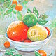 Картина `Витаминный рай` Катерины Аксеновой. Натюрморт,апельсины,мандарин цитрус