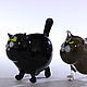Glass figurine cat - we and here not bad feed. Name souvenirs. In Glass. Online shopping on My Livemaster.  Фото №2