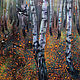 Pastel painting The rustle of leaf fall Autumn birch forest. Pictures. Pictures for the soul (RozaSavinova). Online shopping on My Livemaster.  Фото №2