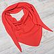 Scarf 'coral' made from 100% Merino, Scarves and snoods, St. Petersburg,  Фото №1