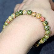 Украшения handmade. Livemaster - original item Unakit stone bracelets made of stones. Handmade.