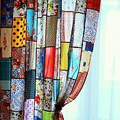 Для дома и интерьера handmade. Livemaster - original item Patchwork curtains. Handmade.