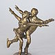 Brass figurine Skaters, Figurines, Yaroslavl,  Фото №1