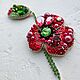 Брошь МАК. Парная брошь. Брошь-булавка. Brooch-art БРОШИ СЕРЬГИ ОБОДКИ. Ярмарка Мастеров.  Фото №4