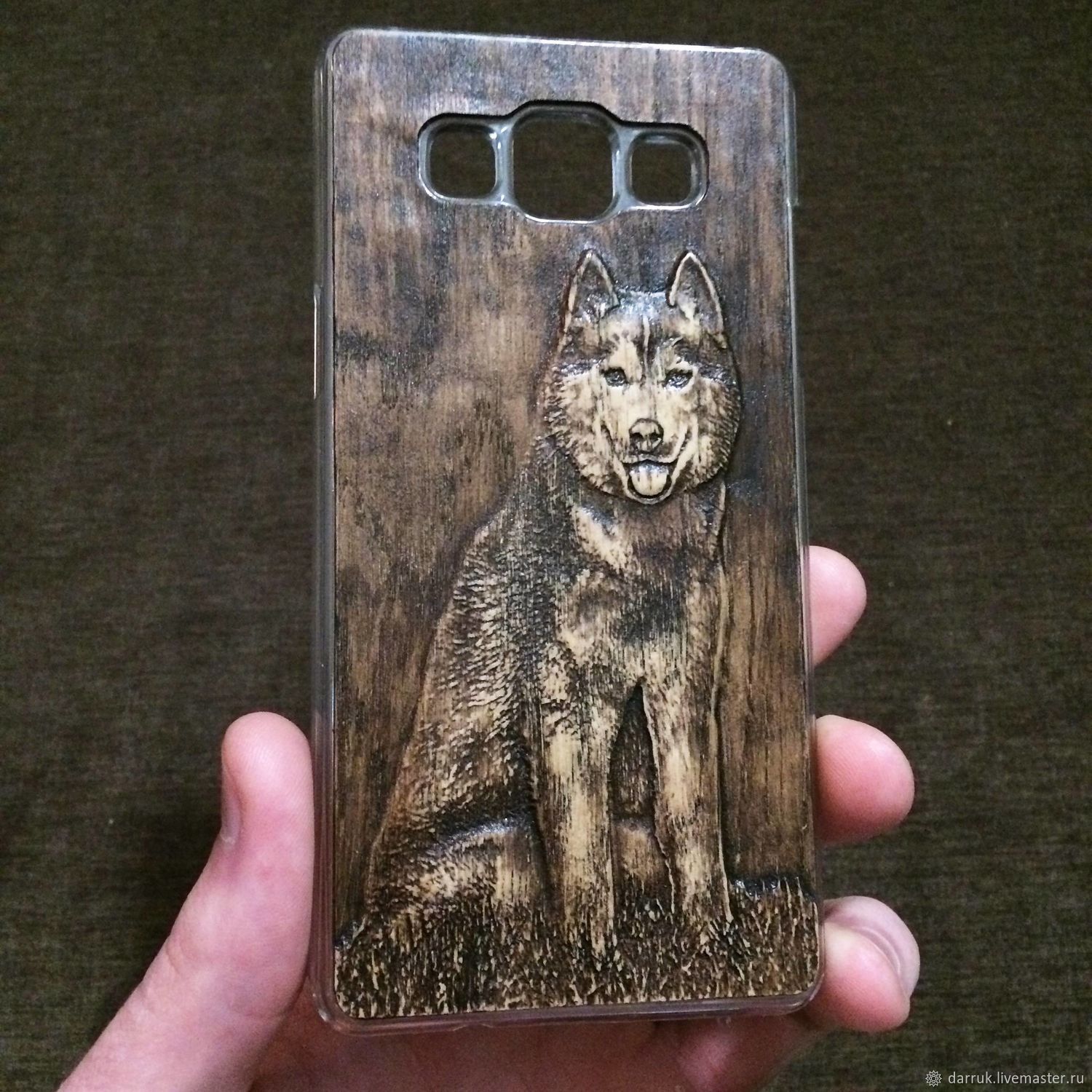 Wood carved case for Samsung Galaxy – shop online on Livemaster with Wood carved case for Samsung Galaxy Dar Ruk Masters Club