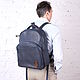 City leather backpack «Hunter» (St). Men\\\'s backpack. CRAZY RHYTHM bags (TP handmade). My Livemaster. Фото №6
