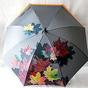 Аксессуары handmade. Livemaster - original item Designer Umbrella with decoy painting 