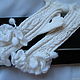 Icicle fingerless gloves made of wool with silk ruffles. Mitts. Irina-snudy,hoods,gloves (gorodmasterov). My Livemaster. Фото №5