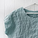 Заказать Linen blouse with open edges. LINEN & SILVER ( LEN i SEREBRO ). Ярмарка Мастеров. . Blouses Фото №3