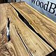 Столешница из слэба капового карагача и эпоксидной смолы 200х100. Столы. WoodBroker. Интернет-магазин Ярмарка Мастеров.  Фото №2