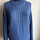 Свитер из кашемира и мериноса. Свитеры. Cashmere & Wool / Машинное вязание. Ярмарка Мастеров.  Фото №4