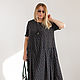 Заказать Платье из вискозы в горошек на графитовом фоне MUHA-407h. MUHA (vintagechic). Ярмарка Мастеров. . Платья Фото №3