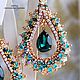 Серьги "Кесем Emerald". Серьги классические. Afalina - Александра Громова. Ярмарка Мастеров.  Фото №6
