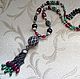 Necklace with pendant 'Bosphorus' (agate, onyx, chrysoprase, accessories LUX). Necklace. Pani Kratova (panikratova). My Livemaster. Фото №6