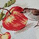 Две вышивки "Птицы с фруктами". Картины. Мастерская Юлии Велигодской. Интернет-магазин Ярмарка Мастеров.  Фото №2