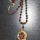 Vintage garnet necklace red brass. Vintage necklace. Antiki777. My Livemaster. Фото №5