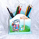 Pencil box Back to school))). Pencil holders. Oksana Ketris. Online shopping on My Livemaster.  Фото №2
