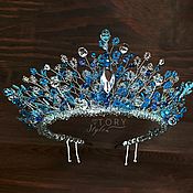Украшения handmade. Livemaster - original item Blue Crown, Blue Tiara, Crown for the Bride, Children`s Tiara. Handmade.