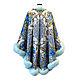 Order Ponchos OVERSIZE scarf from pavlovoposadskaja 'Princes' with mint fur. Olga Lavrenteva. Livemaster. . Ponchos Фото №3
