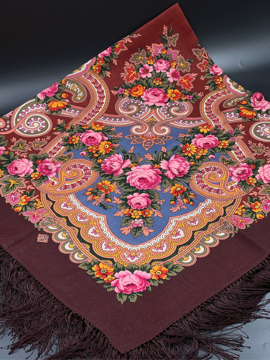 Павлово-Посадский шерстяной платок в интернет-магазине Ярмарка Мастеров ...