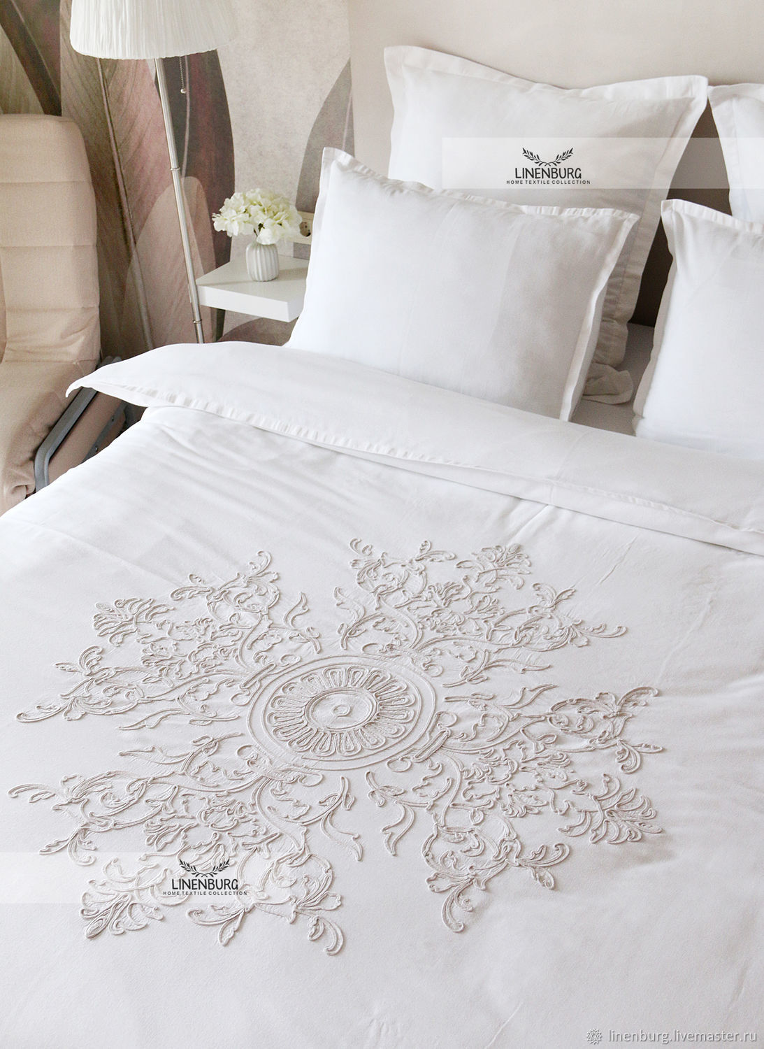 A set of bed linen with soutache embroidery, Bedding sets, Orel,  Фото №1