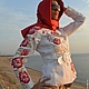 Куртка-пиджак"Маки"с ручной росписью, Куртки, Брянск,  Фото №1