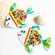 Colorful fish made of stained glass. price is for 1pc, Suspension, Khabarovsk,  Фото №1