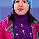 Манишка и варежки с цветочками. Манишки. Juliatselkova. Интернет-магазин Ярмарка Мастеров.  Фото №2