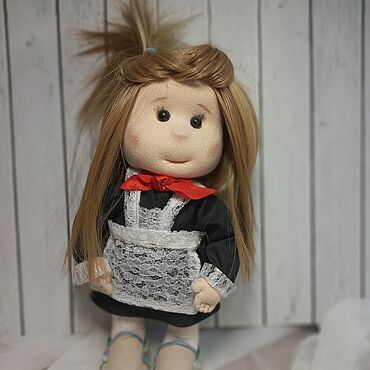 Куклы и игрушки ручной работы. Ярмарка Мастеров - ручная работа Школьница. Handmade.