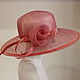 Соломенная шляпа "Роза". Шляпы. Hats by 'Ariadne's thread' Atelier. Ярмарка Мастеров.  Фото №6