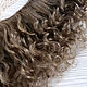 Mohair weft Dark ash, doll hair, 100 g, 6 meters, 8', Doll hair, Dmitrov,  Фото №1