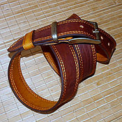 Аксессуары handmade. Livemaster - original item leather belt. 