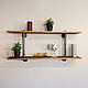 Order Copy of Industrial style wall shelves made of wood and pipes. dekor-tseh. Livemaster. . Shelves Фото №3
