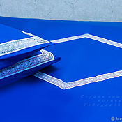 Для дома и интерьера handmade. Livemaster - original item Linen Lace blue-any sizes. Handmade.