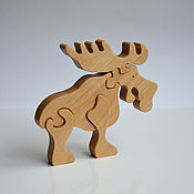 Куклы и игрушки handmade. Livemaster - original item Puzzles and puzzles: The Moose Puzzle. Handmade.