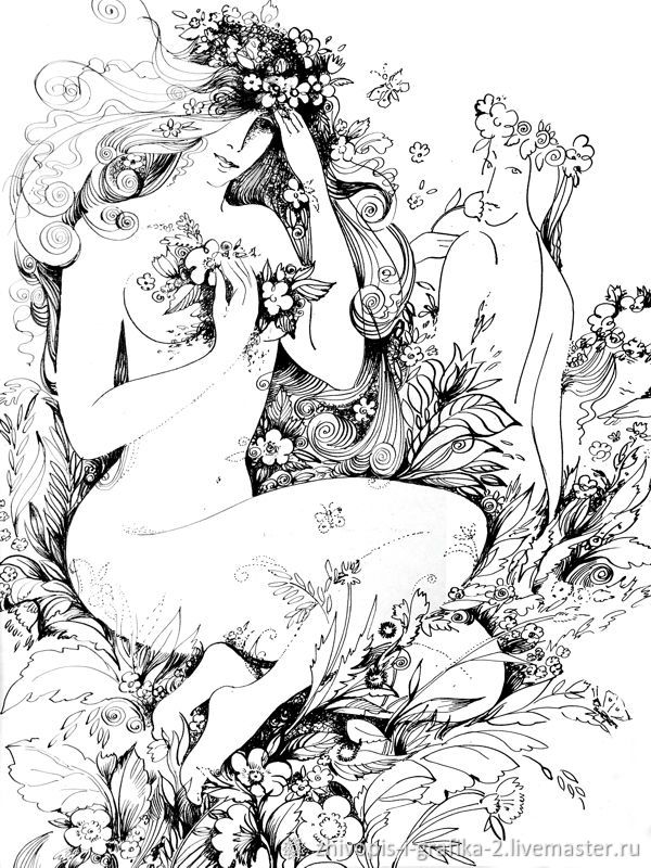 Лето – купить на Ярмарке Мастеров – NO41YRU | Иллюстрации и рисунки, Ростов-на-Дону