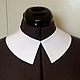 Removable collar/ white crepe, Collars, Moscow,  Фото №1